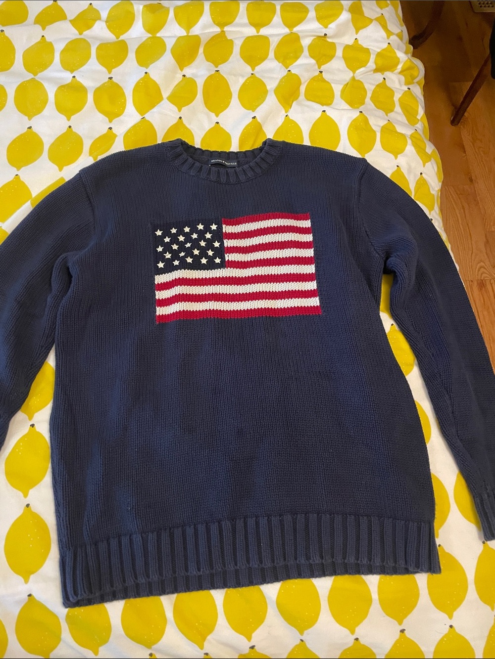 New condition brand Melville American flag cotton sweater